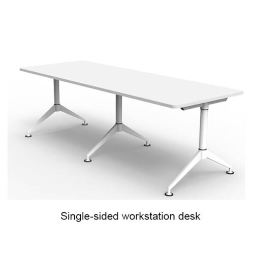Single sided workstation desk