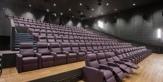 leadcom cinema seating installation Big Bio Cinema
