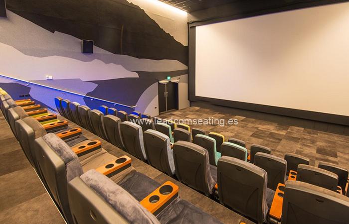 leadcom cinema seating installation Flying South Theatre 2