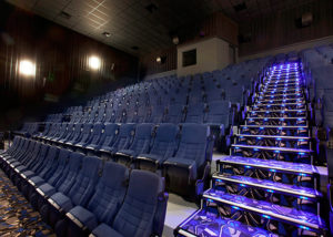 leadcom cinema seating installation LANDMARK CINEMA