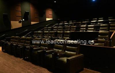 leadcom cinema seating installation Palladio LUXE Cinema