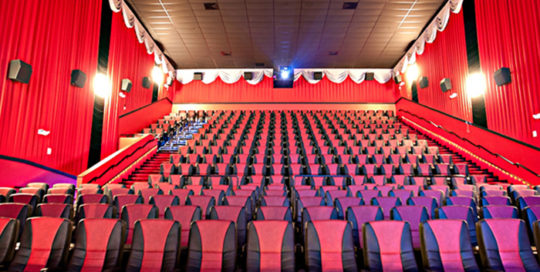 leadcom cinema seating installation Pearland Premiere Cinema