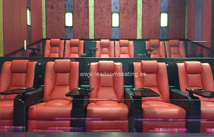 leadcom cinema seating installation Ritz multiplex cinema 1