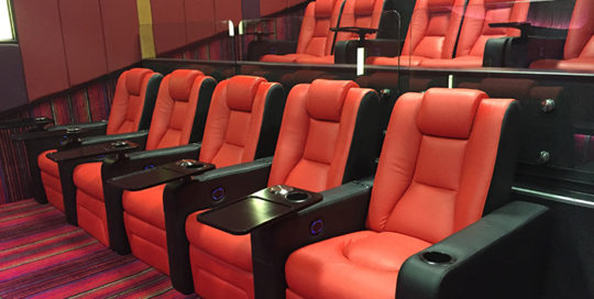 leadcom cinema seating installation Ritz multiplex cinema