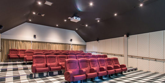 leadcom cinema seating installation The Russley Village Cinema