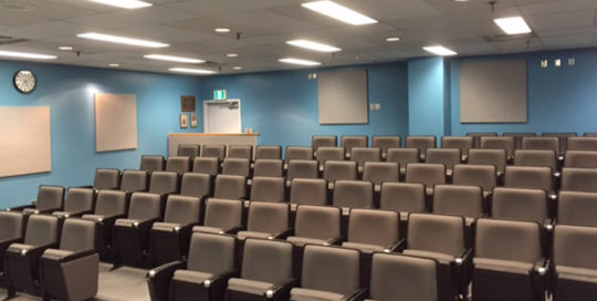 leadcom seating auditorium seating installation Canada VGH