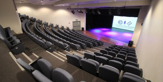 leadcom seating auditorium seating installation HEALESVILLE HIGH SCHOOL 600Nos 6618