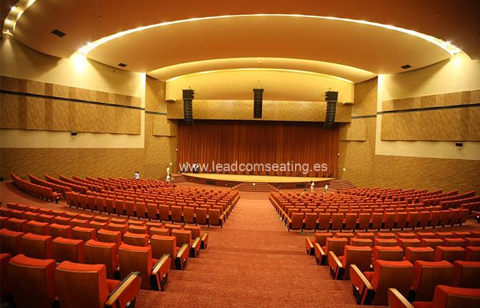leadcom seating auditorium seating installation Magam Ruhunupura International Convention Centre