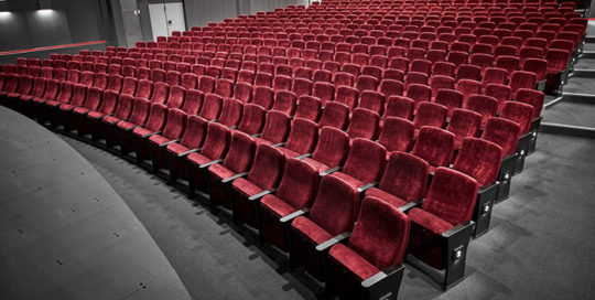 leadcom seating auditorium seating installation Slagelse Theater