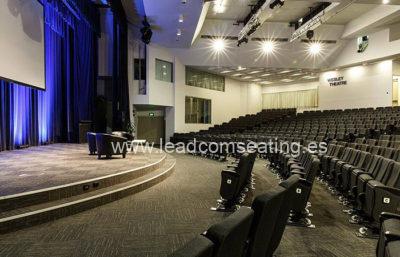 leadcom seating auditorium seating installation Wesley Theatre 2